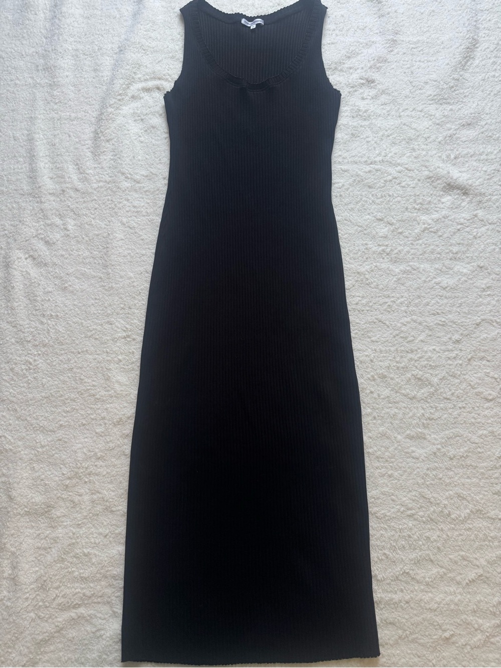 Cotton Citizen Ribbed Tank Maxi Dress size medium sleeveless stretch cotton